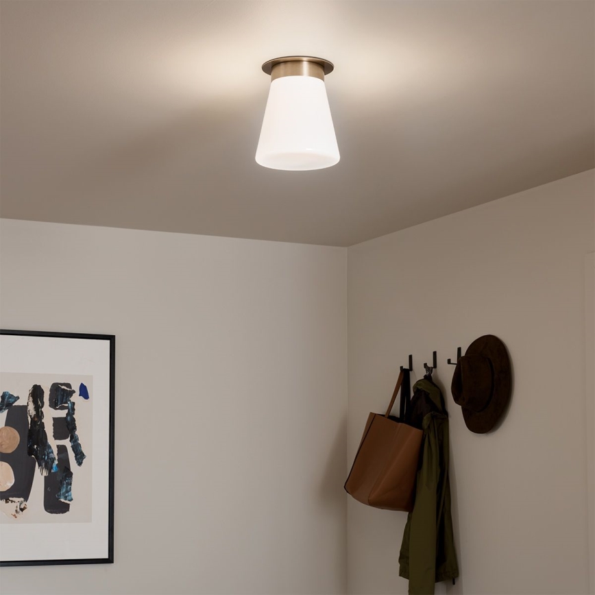 Kichler - laelamp ALBERS 1xE27/40W/230V, läbimõõt 21,6 cm, pronksviimistlus