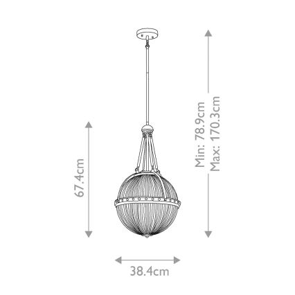 Kichler - Ripplühter ASTER 3xE14/60W/230V