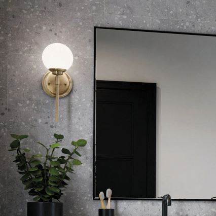 Kichler - LED Seinavalgusti vannituppa BENNO 1xG9/3W/230V IP44 messing
