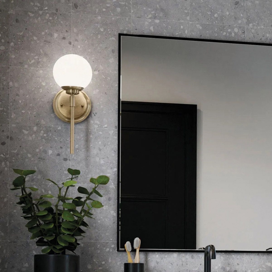 Kichler - LED Seinavalgusti vannituppa BENNO 1xG9/3W/230V IP44 messing