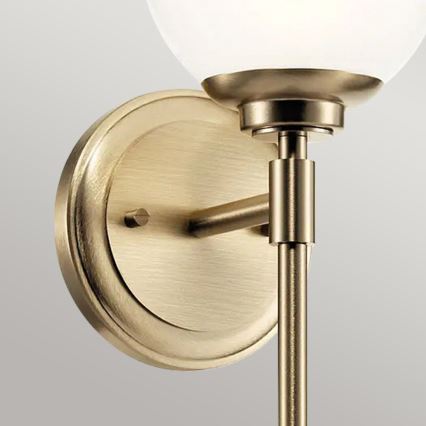 Kichler - LED Seinavalgusti vannituppa BENNO 1xG9/3W/230V IP44 messing