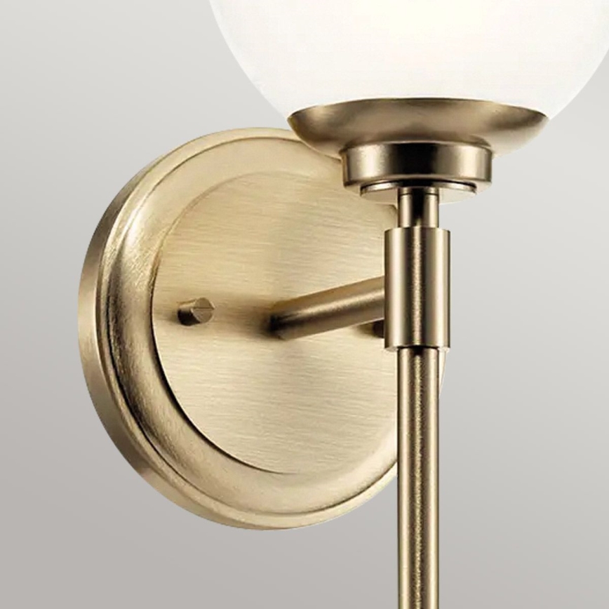 Kichler - LED Seinavalgusti vannituppa BENNO 1xG9/3W/230V IP44 messing
