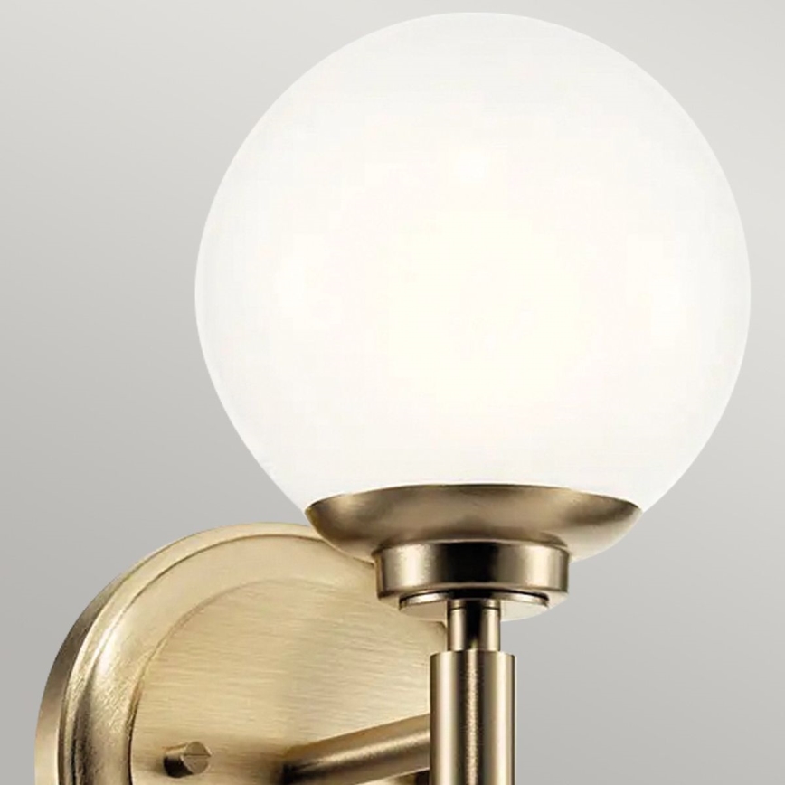 Kichler - LED Seinavalgusti vannituppa BENNO 1xG9/3W/230V IP44 messing