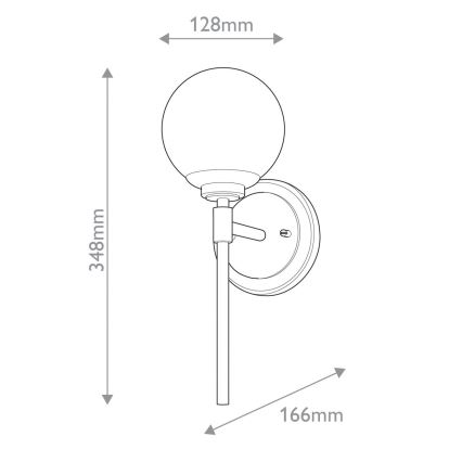 Kichler - LED Seinavalgusti vannituppa BENNO 1xG9/3W/230V IP44 messing