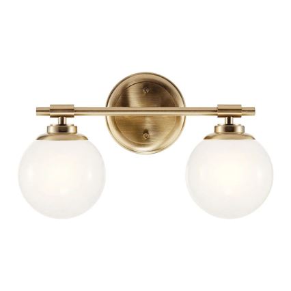 Kichler - LED Seinavalgusti vannituppa BENNO 2xG9/3W/230V IP44 messing