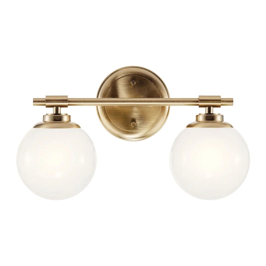 Kichler - LED Seinavalgusti vannituppa BENNO 2xG9/3W/230V IP44 messing