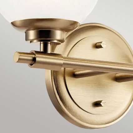 Kichler - LED Seinavalgusti vannituppa BENNO 2xG9/3W/230V IP44 messing