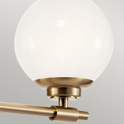Kichler - LED Seinavalgusti vannituppa BENNO 2xG9/3W/230V IP44 messing