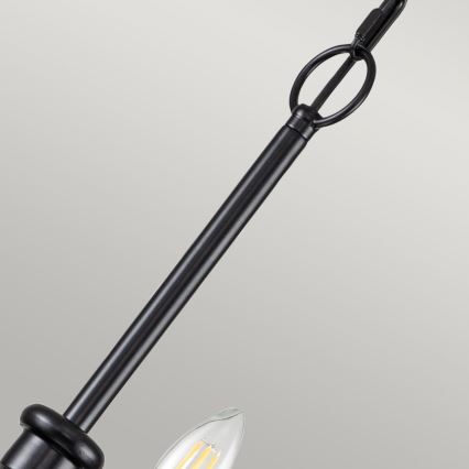 Kichler - ketiga rippuv lühter CAPITOL HILL 12xE14/40W/230V must