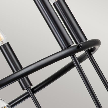 Kichler - ketiga rippuv lühter CAPITOL HILL 12xE14/40W/230V must