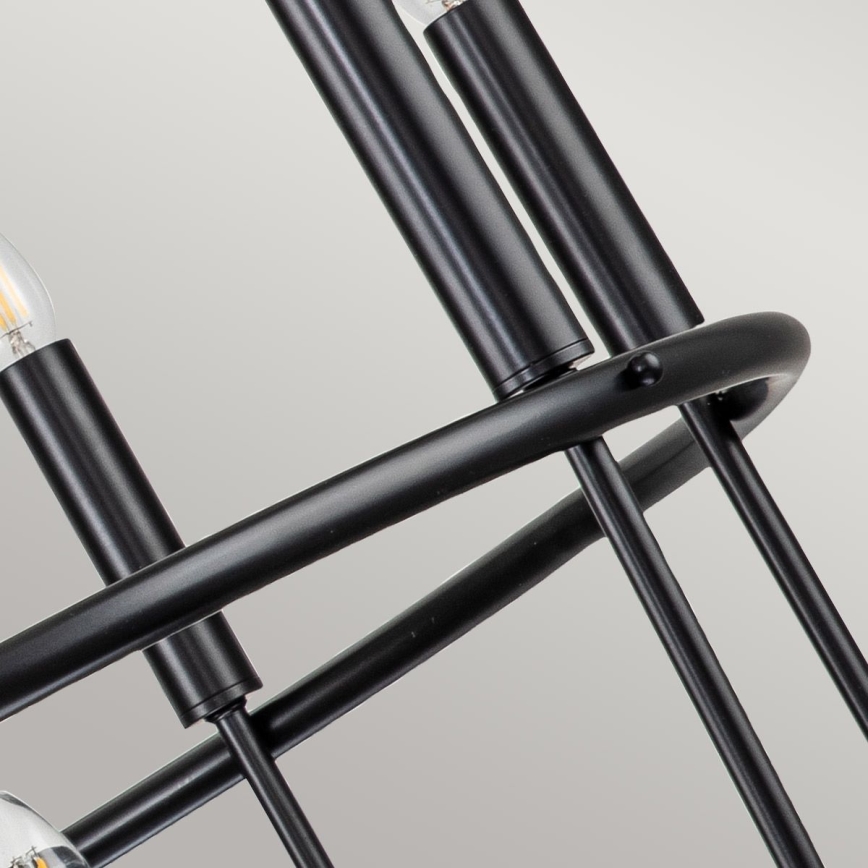 Kichler - ketiga rippuv lühter CAPITOL HILL 12xE14/40W/230V must