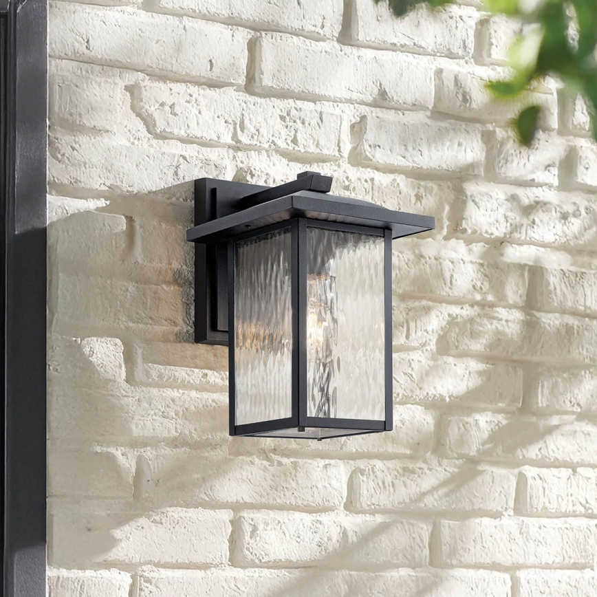 Kichler - Väli seinavalgusti CAPPANNA 1xE27/60W/230V IP44 must