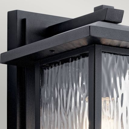 Kichler - Väli seinavalgusti CAPPANNA 1xE27/60W/230V IP44 must