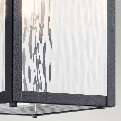Kichler - Väli seinavalgusti CAPPANNA 1xE27/60W/230V IP44 must