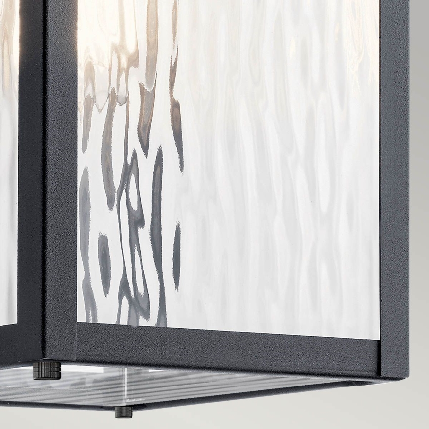 Kichler - Väli seinavalgusti CAPPANNA 1xE27/60W/230V IP44 must