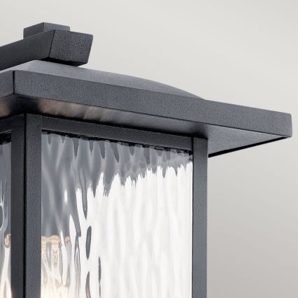 Kichler - Väli seinavalgusti CAPPANNA 1xE27/60W/230V IP44 must