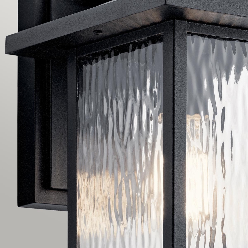 Kichler - Väli seinavalgusti CAPPANNA 1xE27/60W/230V IP44 must