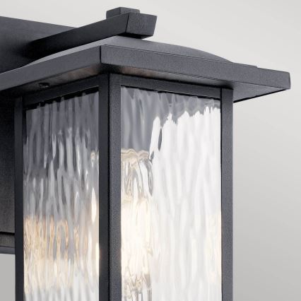 Kichler - Väli seinavalgusti CAPPANNA 1xE27/60W/230V IP44 must