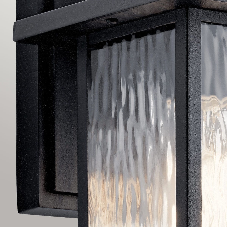 Kichler - Väli seinavalgusti CAPPANNA 1xE27/60W/230V IP44 must