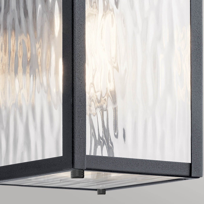Kichler - Väli seinavalgusti CAPPANNA 1xE27/60W/230V IP44 must