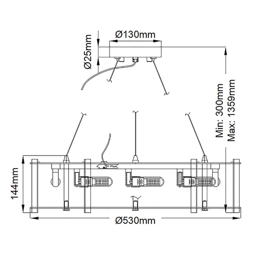Kichler - LED Lühter vannituppa CRYSTAL SKYE 8xG9/3W/230V IP44