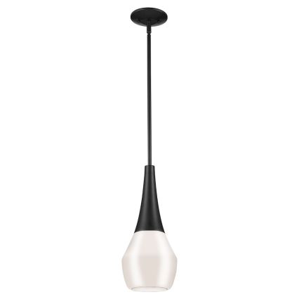 Kichler - DEELA varrega ripatslühter 1xE27/60W/230V läbimõõt 17,8 cm must