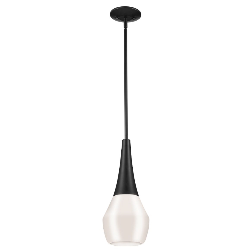 Kichler - DEELA varrega ripatslühter 1xE27/60W/230V läbimõõt 17,8 cm must