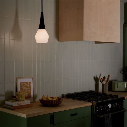 Kichler - DEELA varrega ripatslühter 1xE27/60W/230V läbimõõt 17,8 cm must