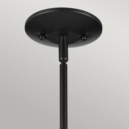 Kichler - DEELA varrega ripatslühter 1xE27/60W/230V läbimõõt 17,8 cm must