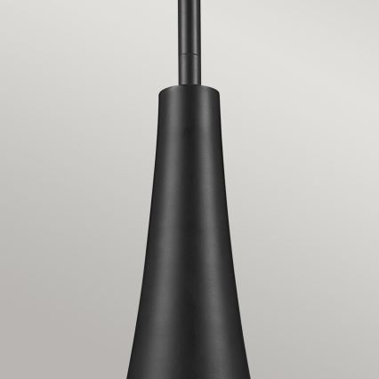 Kichler - DEELA varrega ripatslühter 1xE27/60W/230V läbimõõt 17,8 cm must