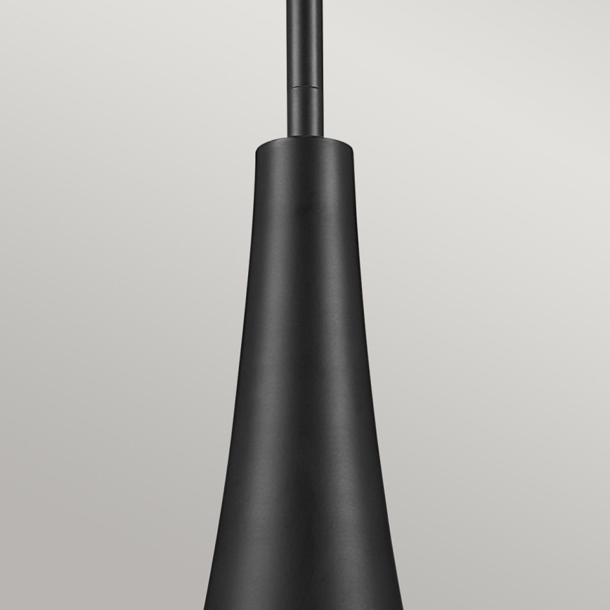 Kichler - DEELA varrega ripatslühter 1xE27/60W/230V läbimõõt 17,8 cm must