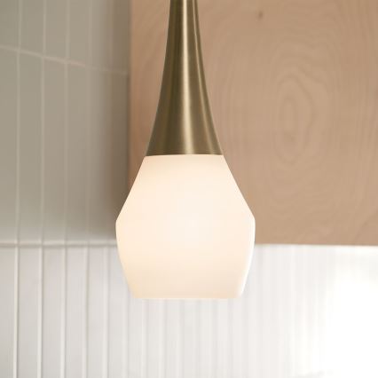 Kichler - Ripplühter DEELA 1xE27/60W/230V d. 17,8 cm messing