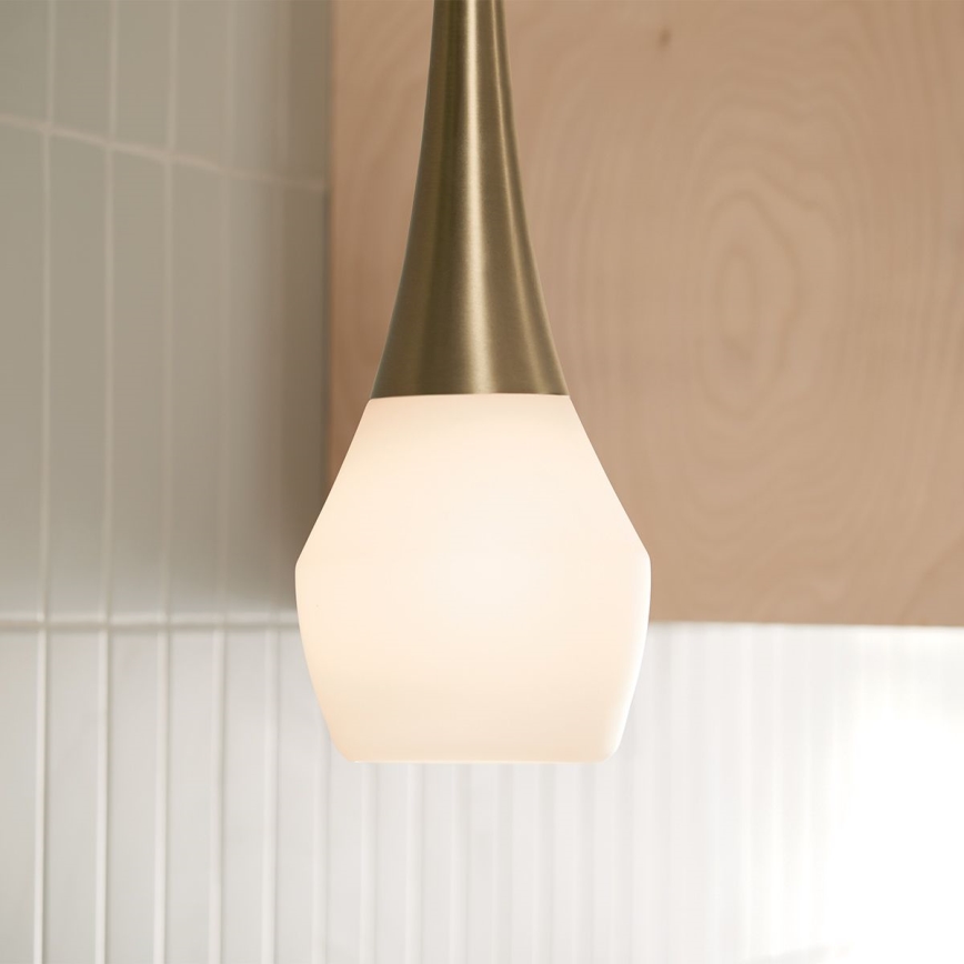Kichler - Ripplühter DEELA 1xE27/60W/230V d. 17,8 cm messing
