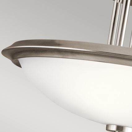 Kichler - Pinnale kinnitatav lühter DREYFUS 3xE27/60W/230V matt kroom