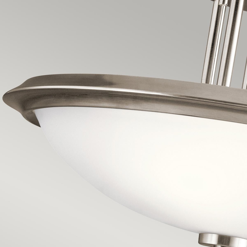 Kichler - Pinnale kinnitatav lühter DREYFUS 3xE27/60W/230V matt kroom