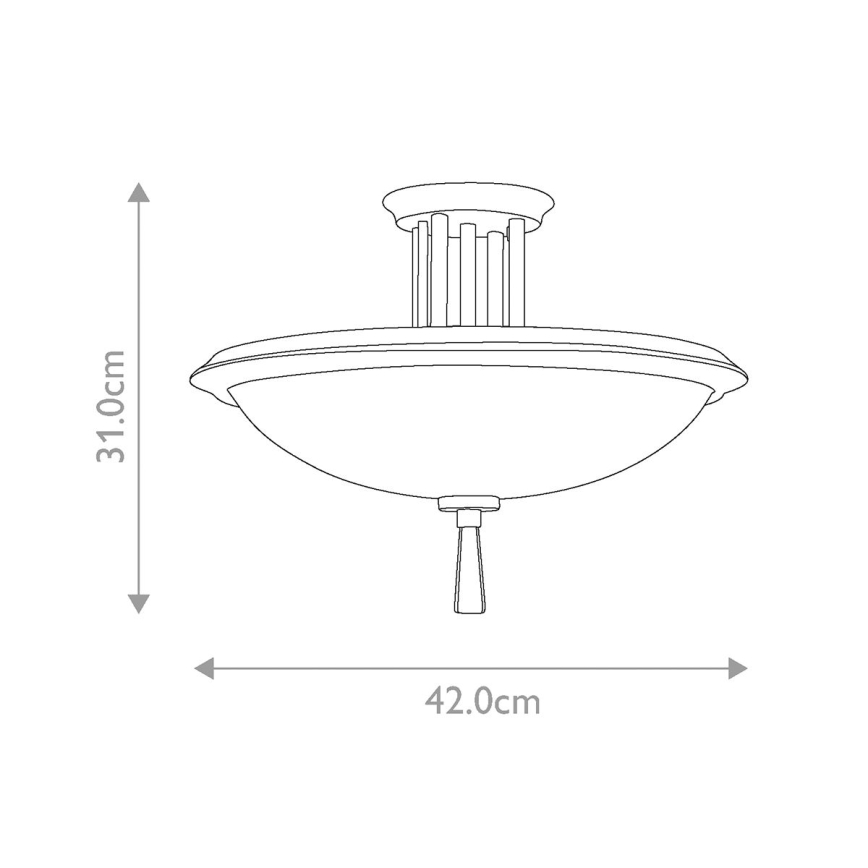 Kichler - Pinnale kinnitatav lühter DREYFUS 3xE27/60W/230V pronks