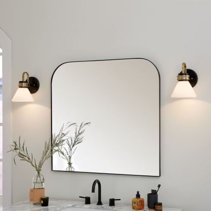 Kichler - LED Seinavalgusti vannituppa FARUM 1xG9/3W/230V IP44 must/messing
