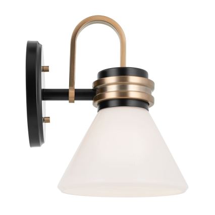 Kichler - LED Seinavalgusti vannituppa FARUM 1xG9/3W/230V IP44 must/messing