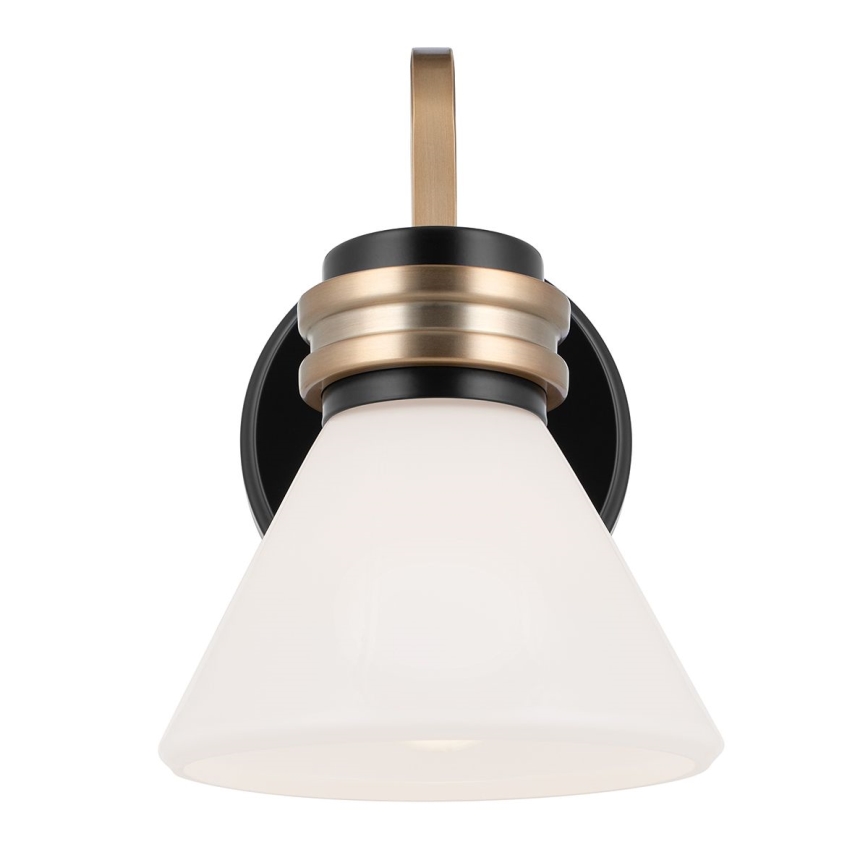 Kichler - LED Seinavalgusti vannituppa FARUM 1xG9/3W/230V IP44 must/messing