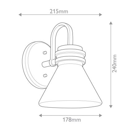 Kichler - LED Seinavalgusti vannituppa FARUM 1xG9/3W/230V IP44 must/messing