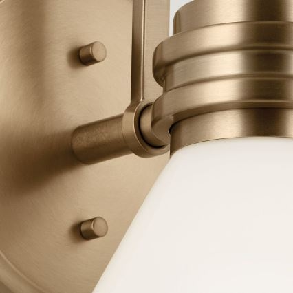 Kichler - LED Seinavalgusti vannituppa FARUM 1xG9/3W/230V IP44 messing