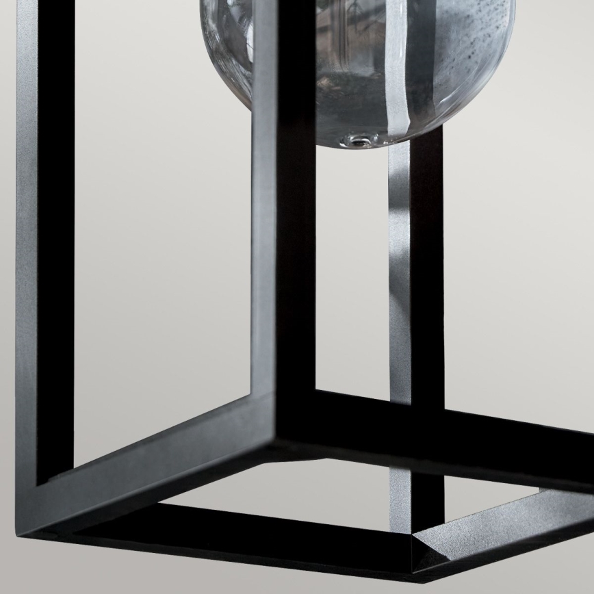 Kichler - Väli seinavalgusti HONE 1xE27/60W/230V IP44 must