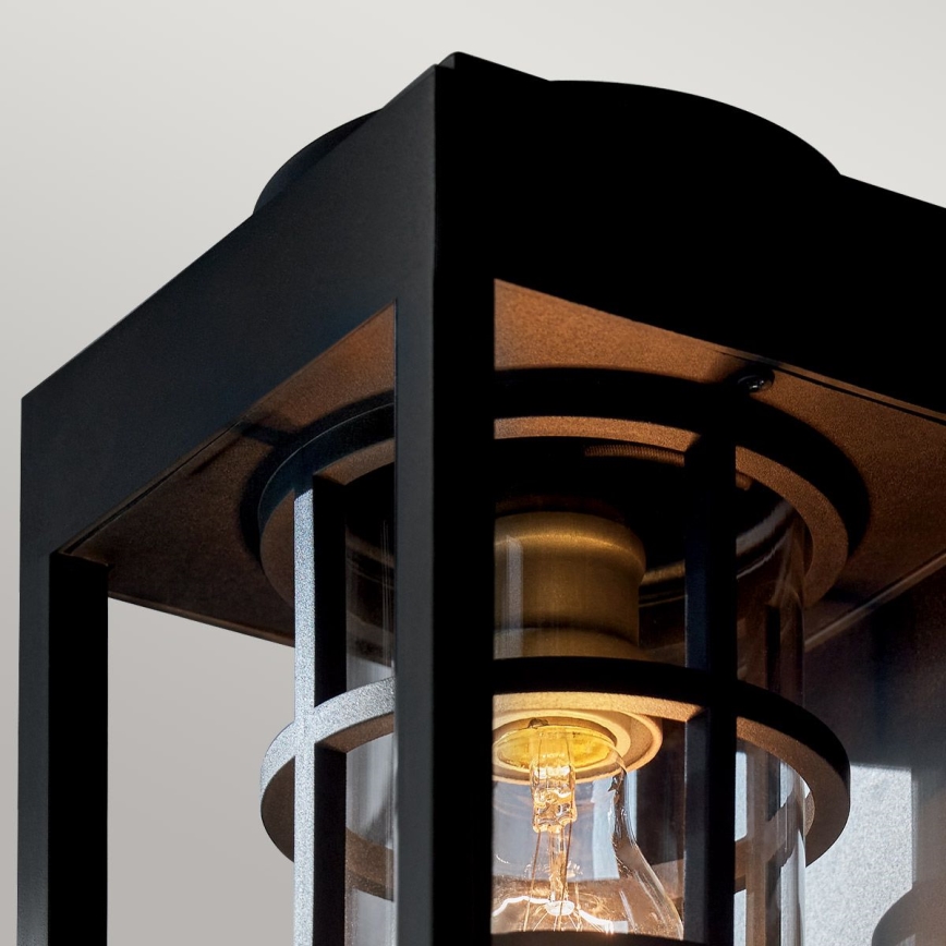 Kichler - Välisseinavalgusti HONE M 1xE27/60W/230V IP44 must