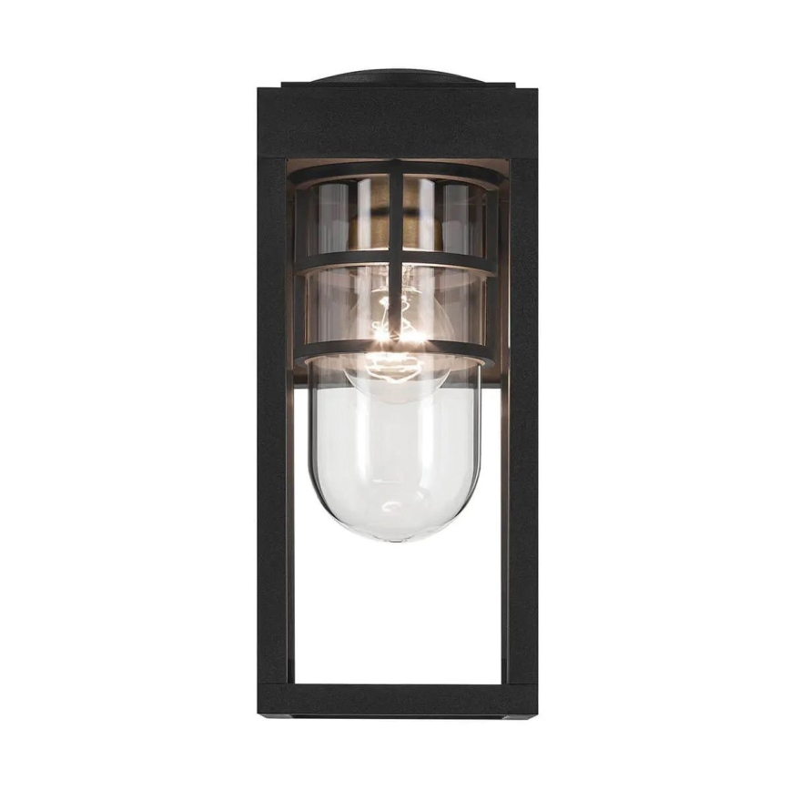 Kichler - Väli seinavalgusti HONE 1xE27/60W/230V IP44 must