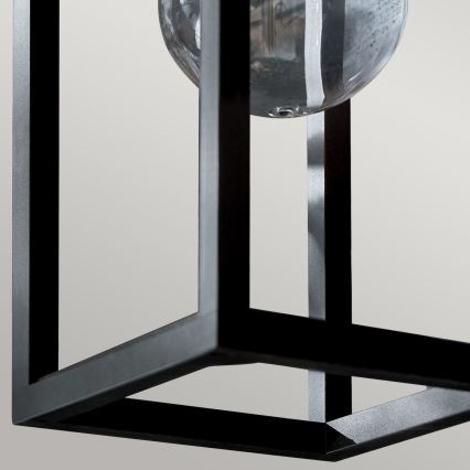 Kichler - Väli seinavalgusti HONE 1xE27/60W/230V IP44 must