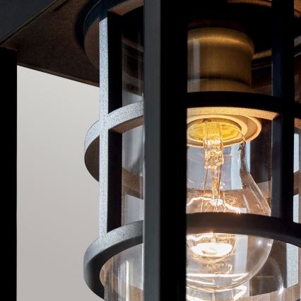 Kichler - Välisseinavalgusti HONE S 1xE27/60W/230V IP44 must