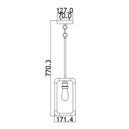 Kichler - Ripplühter IMAHN 1xE27/60W/230V