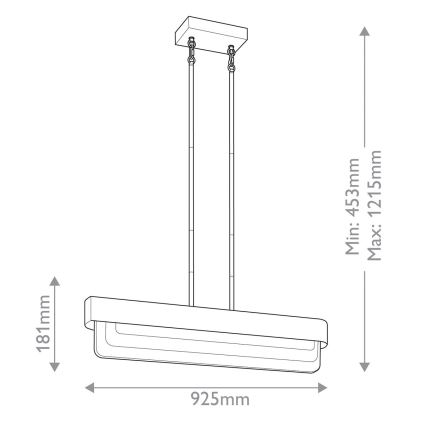 Kichler - LED lühter varrega SERENE LED/40W/230V kuldne