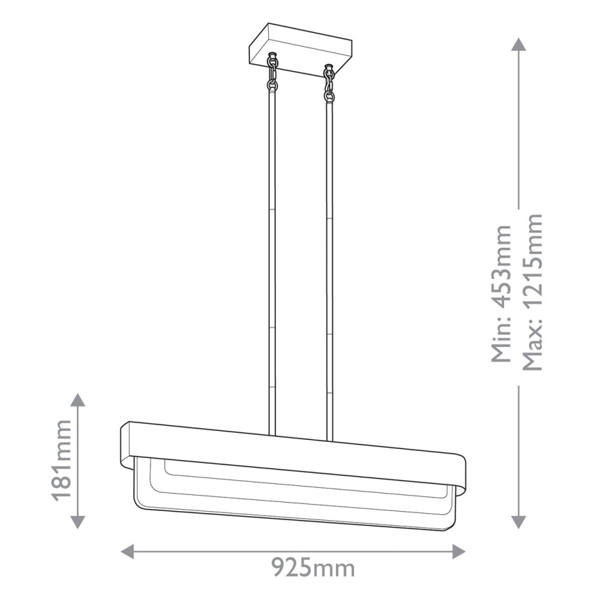 Kichler - LED lühter varrega SERENE LED/40W/230V kuldne