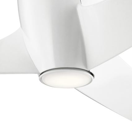 Kichler - LED Hämardatav laeventilaator PHREE LED/10W/230V valge + kaugjuhtimispult